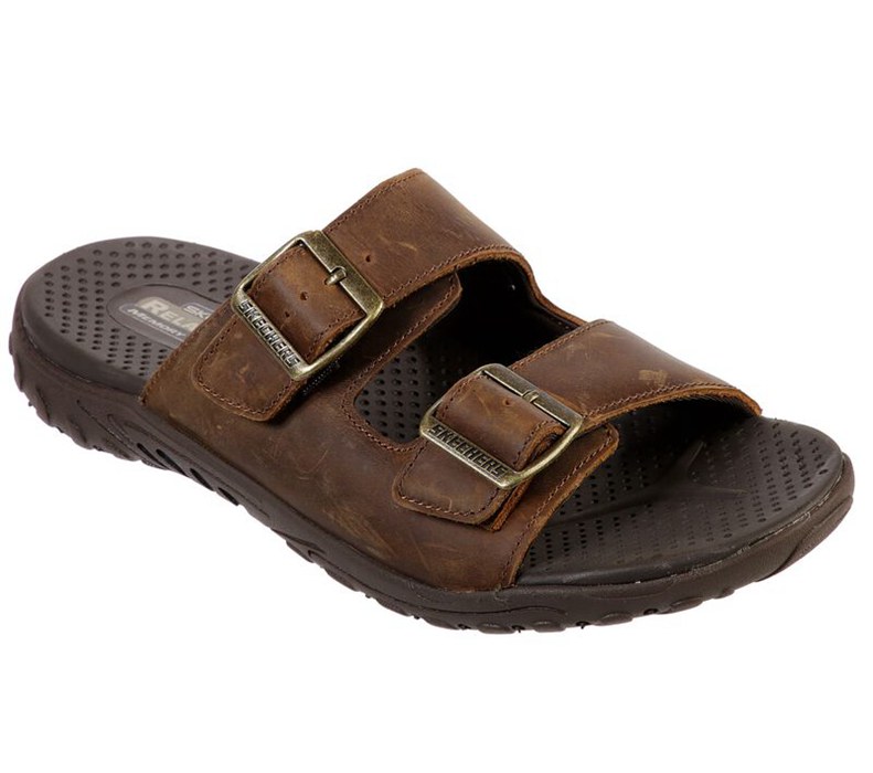 Skechers Herr Bruna Badtofflor - Relaxed Fit: Reggae - Sander - Sverige (LMGOK-0867)